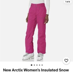 Arctix Women's Pink Snow Pants L
